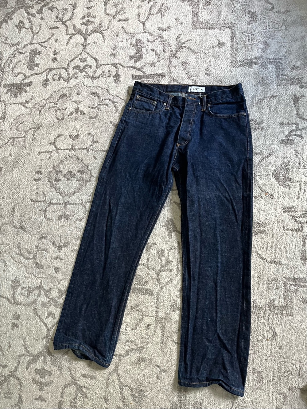 Gustin Dark Blue straight leg Men's Jeans 35 x 29